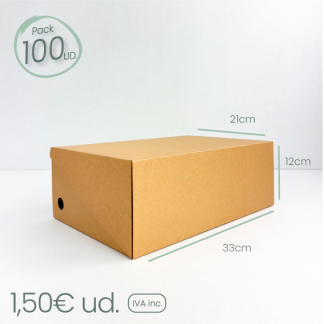 PACK 100 cajas tipo cofre