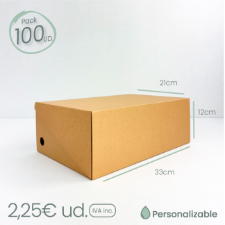 PACK 100 cajas tipo cofre PERSONALIZADAS