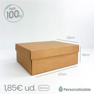 PACK 100 cajas zapatos PERSONALIZADAS
