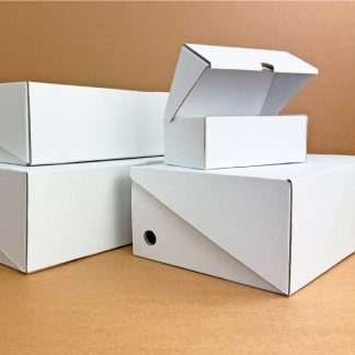 Caja de zapatos cofre blanca