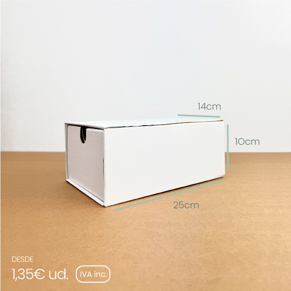 Cajón de cartón blanco PERSONALIZABLE - Imagen 3